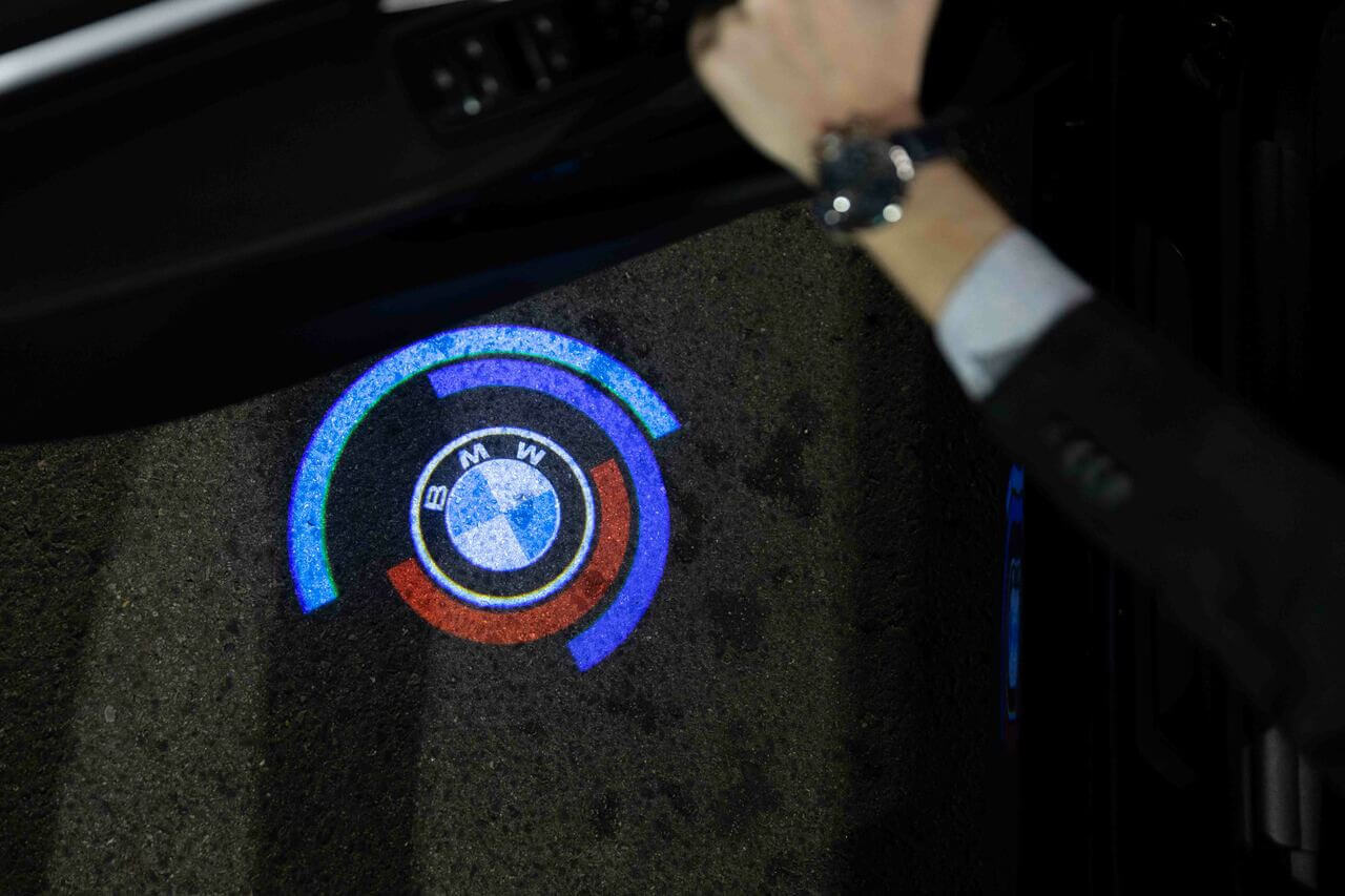 2 Stk. BMW M 50 Års Jubilæum Logo Indstigningslys