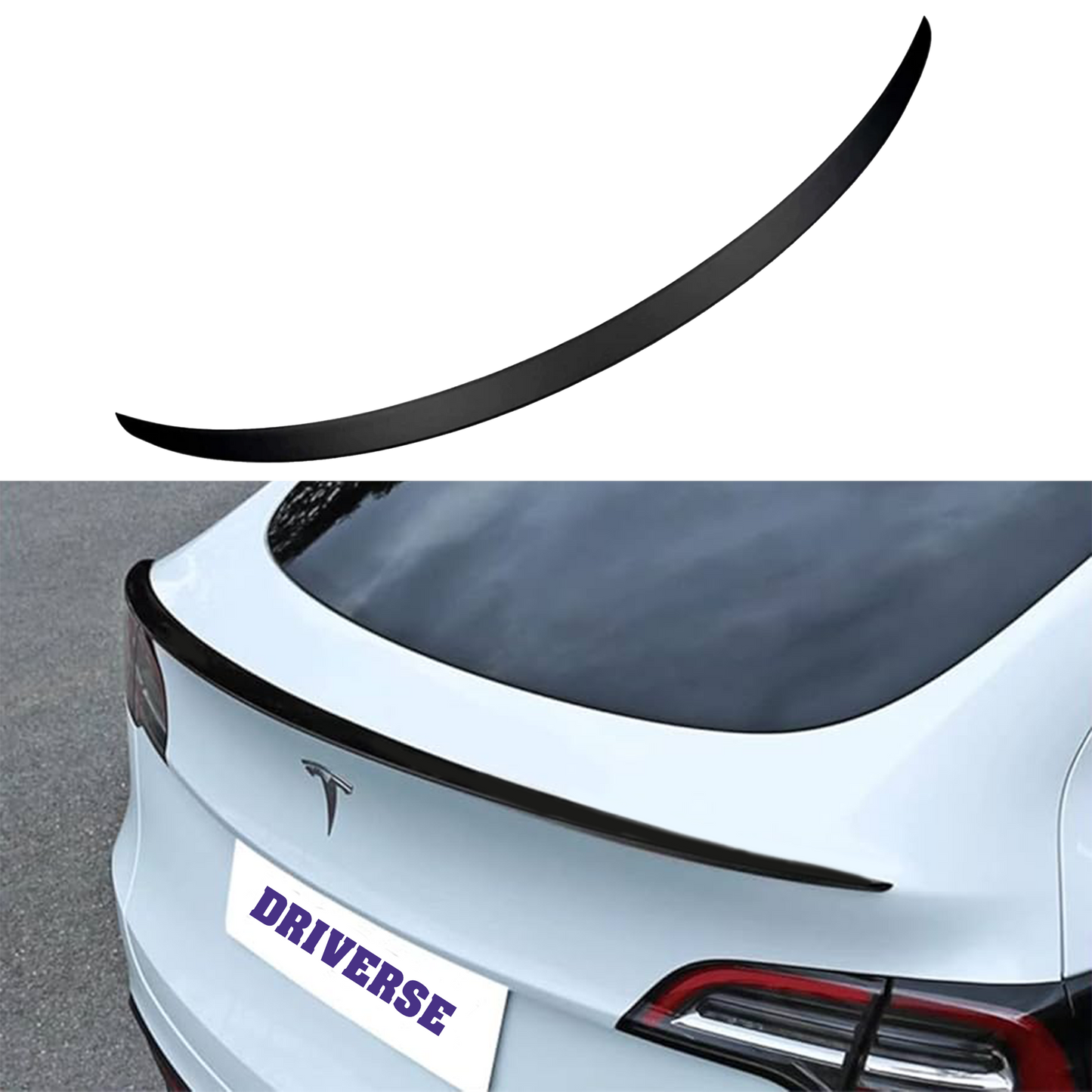 Tesla Performance Spoiler matt svart - Model Y
