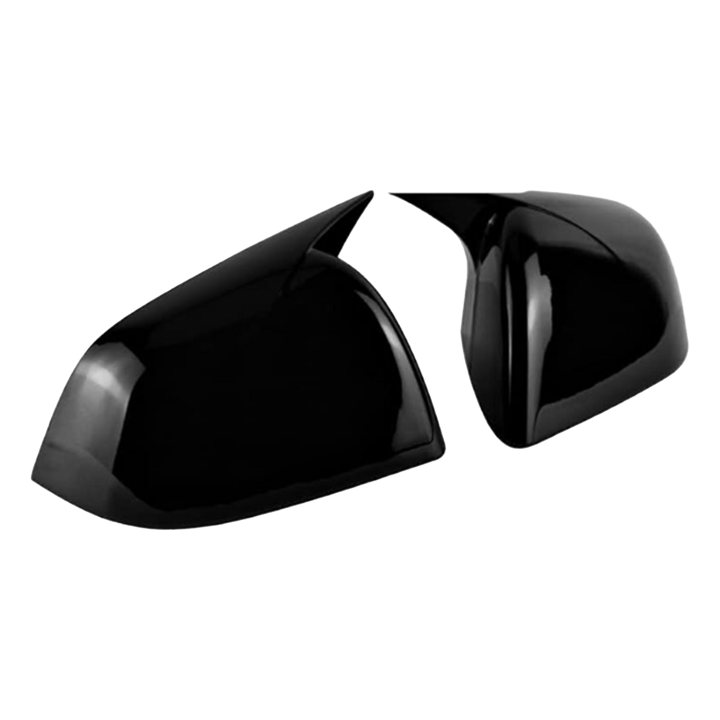 2 stk. Tesla Sidespejl Covers Blank Sort - Tesla Model Y