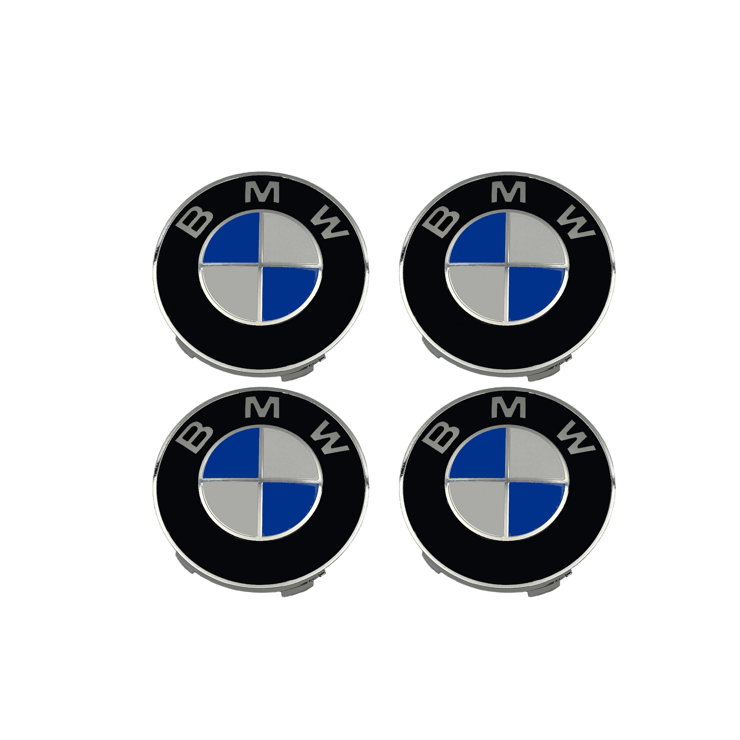 4 Stk. Blå & Hvide BMW Centerkapsler - Driverse - Centerkapsler - Driverse - Driverse - BM-OG-CK-SO-56 - 56mm - Blå & hvid - -