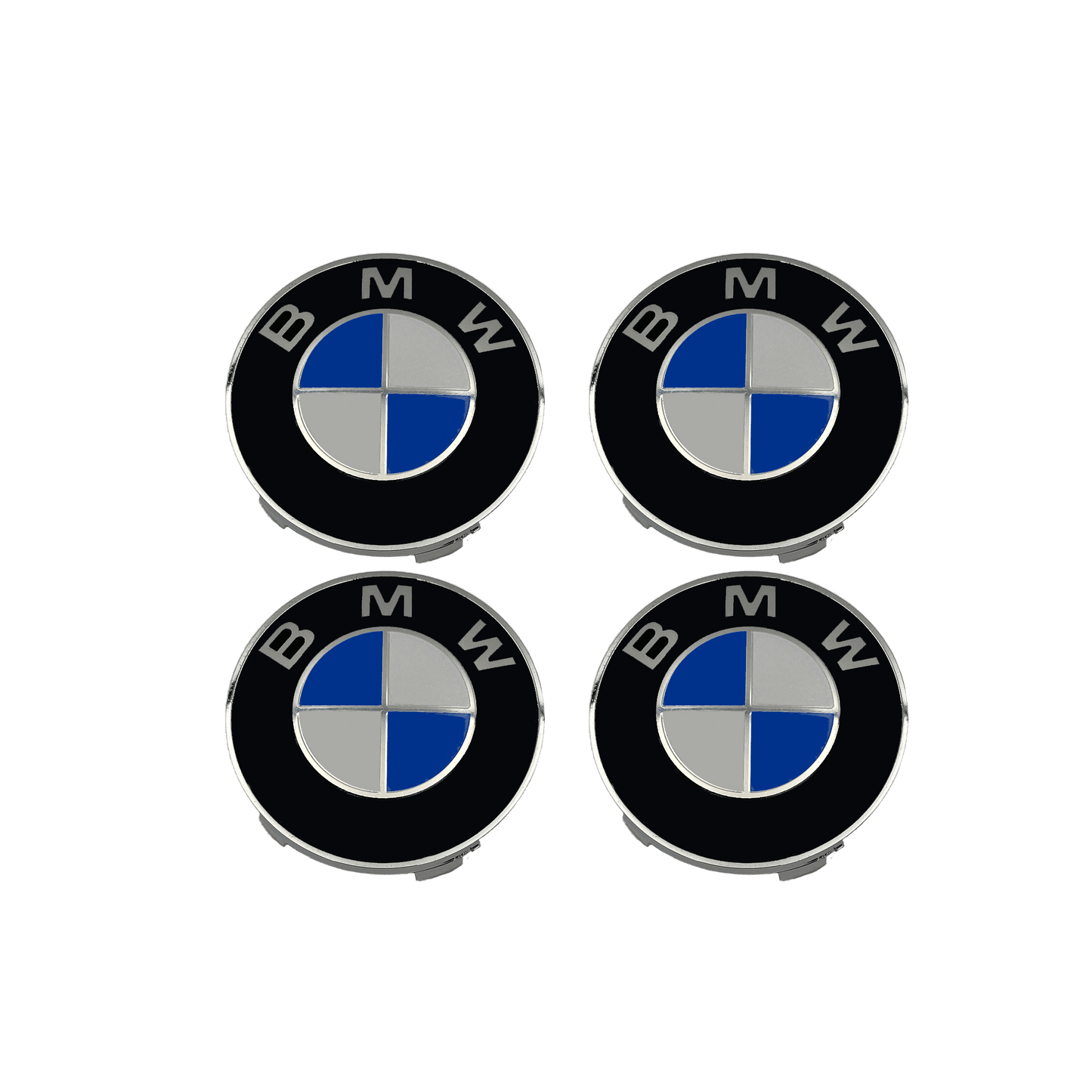 4 Stk. Blå & Hvide BMW Centerkapsler - Driverse - Centerkapsler - Driverse - Driverse - BM-OG-CK-SO-56 - 56mm - Blå & hvid - -