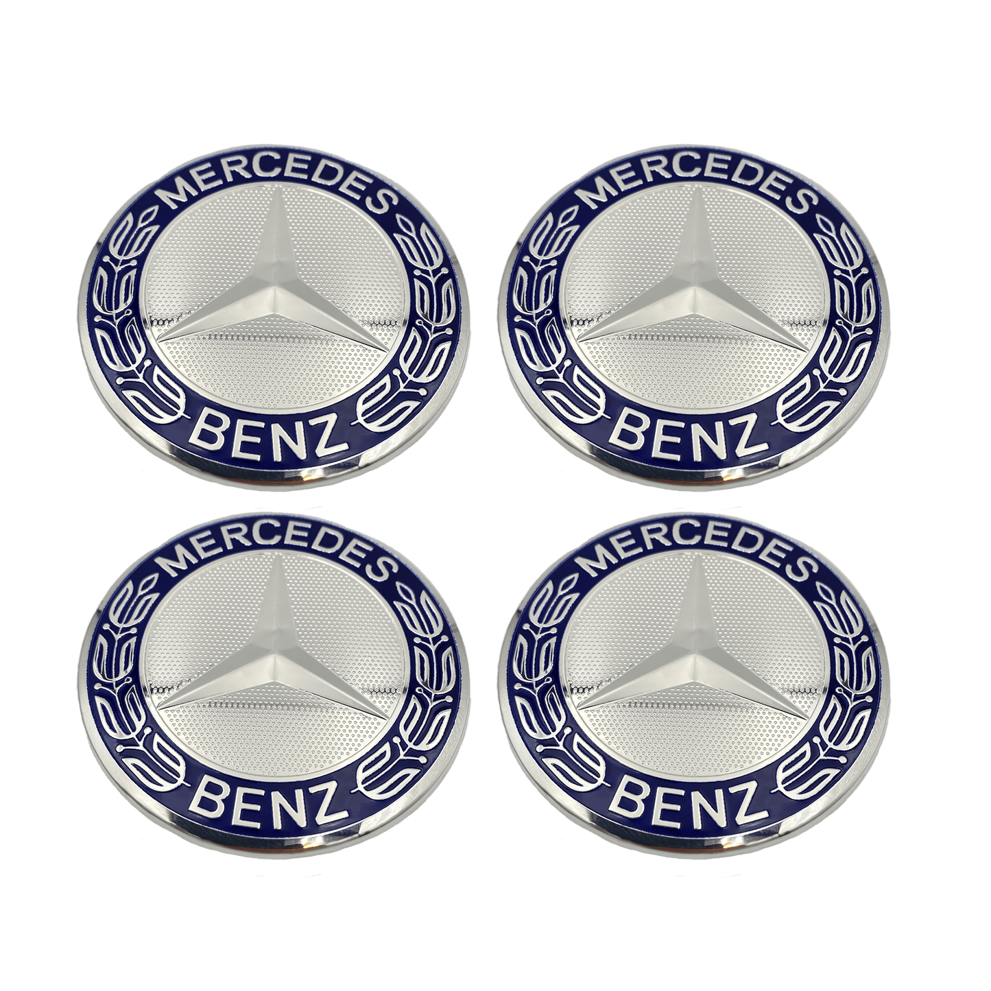 4 Stk. Chrome Mercedes Centerkapsler - Driverse - Centerkaplser - Driverse - Driverse - MB-OG-CK-CH-60 - 60mm - Chrome - -