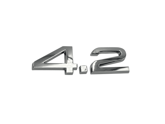 Audi "4.2" Chrome Bag Emblem