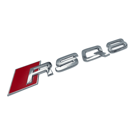 Chrome Audi RSQ8 Bag Emblem