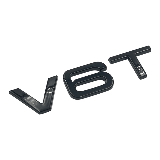 Sort Audi V6T Emblem Badge