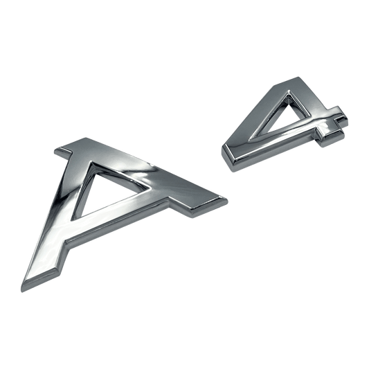 Chrome Audi A4 Emblem Badge