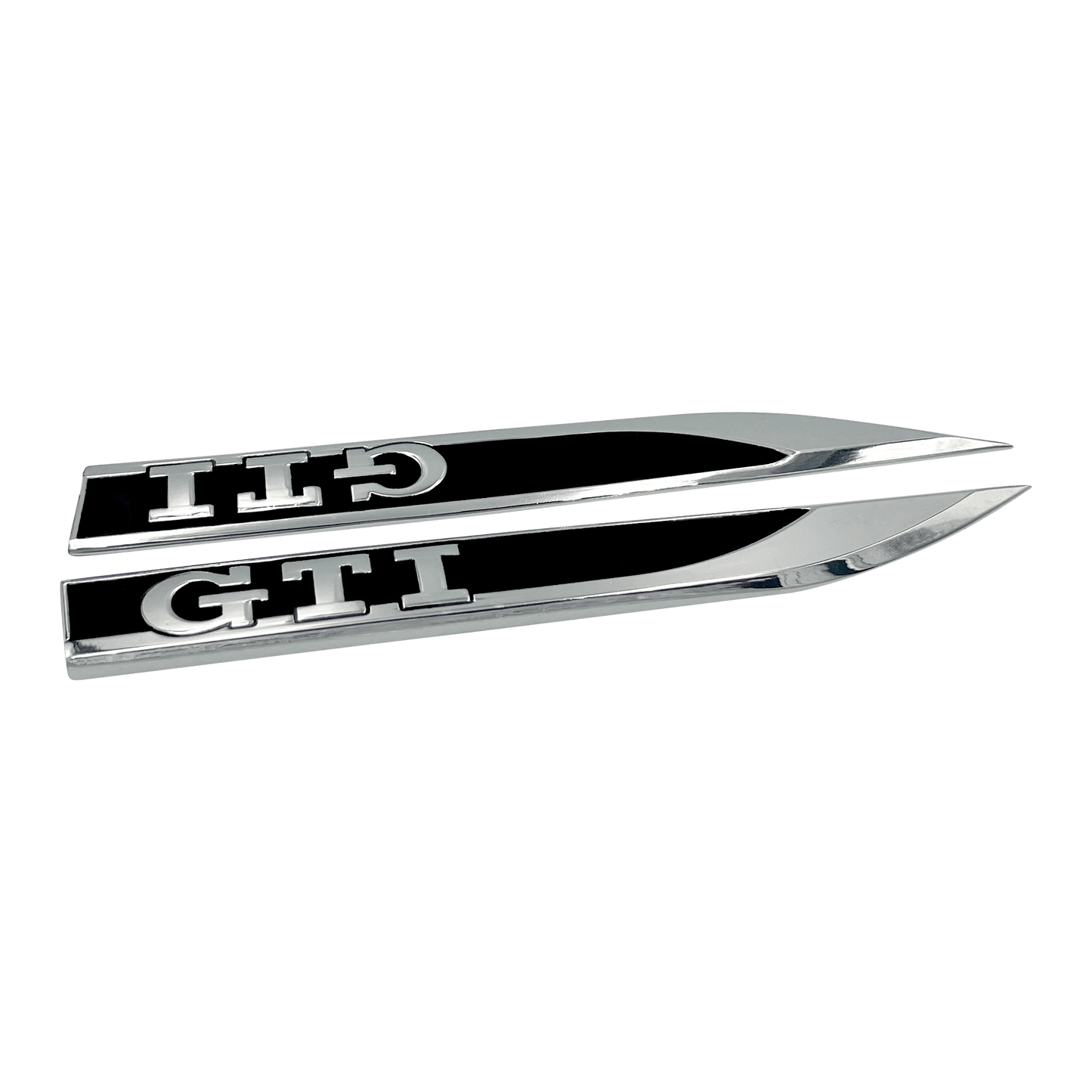 2 stk. Krom VW GTI-emblem for sideskjermene