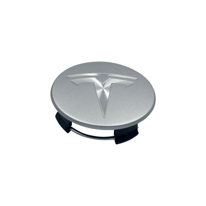 4 stk. Chrome Tesla Centerkapsler 57mm