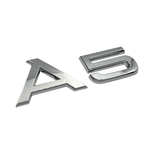 Chrome Audi A5 Emblem Badge
