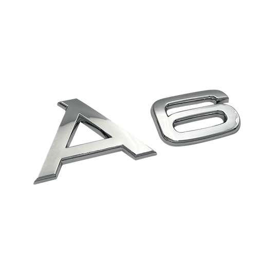 Chrome Audi A6 Emblem