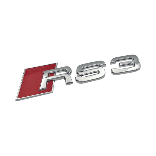 Chrome Audi RS3 Bag Emblem Badge