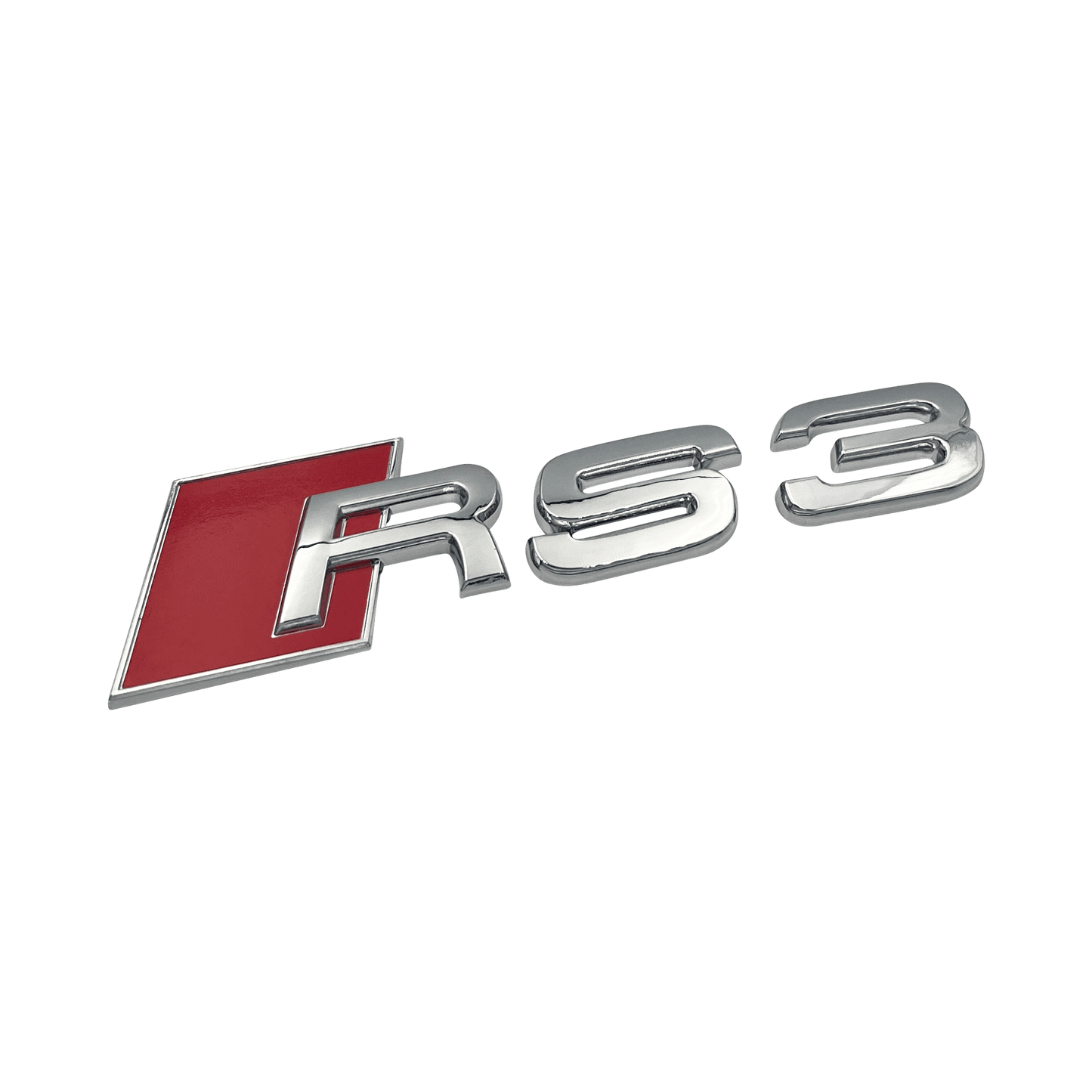 Chrome Audi RS3 Bag Emblem Badge