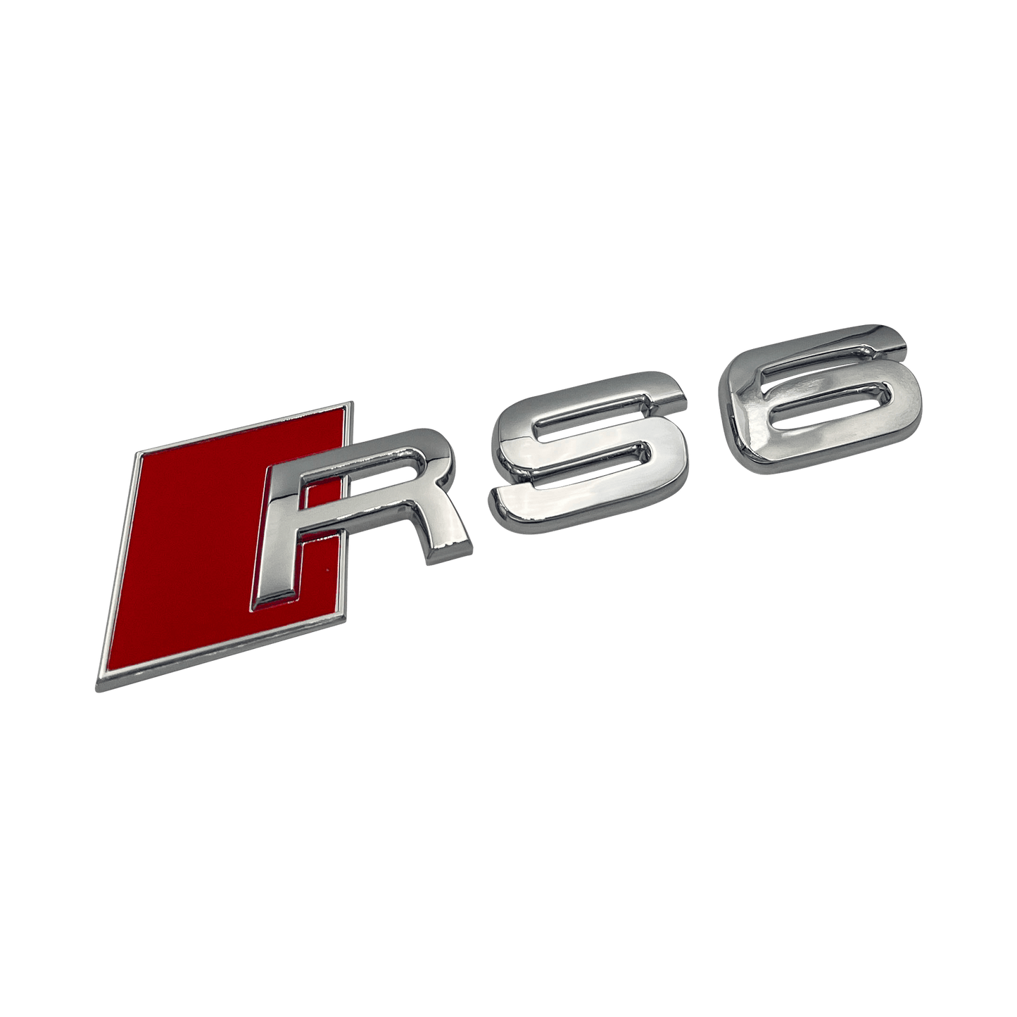 Chrome Audi RS6 Bag Emblem Badge