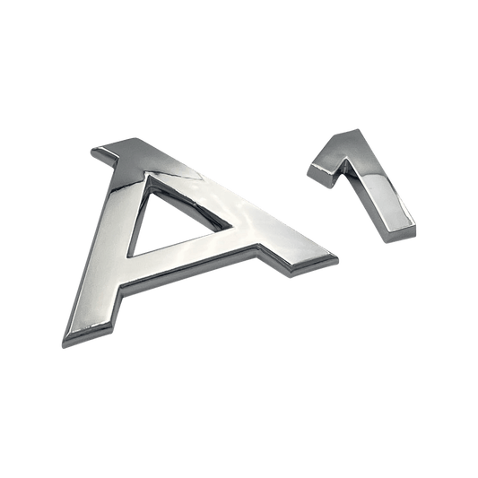 Chrome Audi A1 Emblem