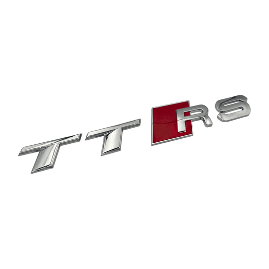 Chrome Audi TTRS Bag Emblem Badge