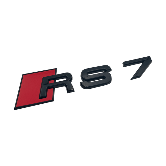 Svart Audi RS7 bakre emblem 
