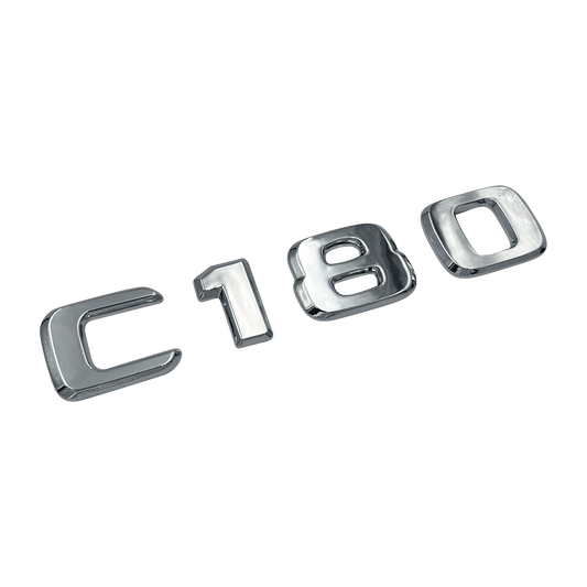 Chrome Mercedes C180 Emblem