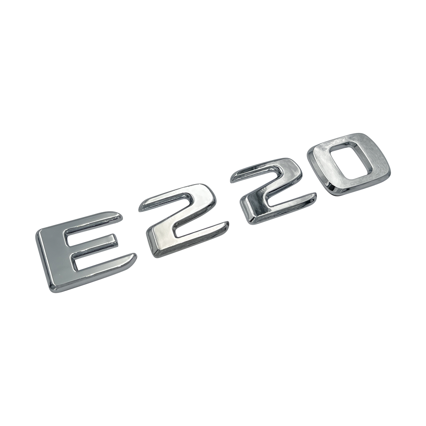 Chrome Mercedes E220 Emblem