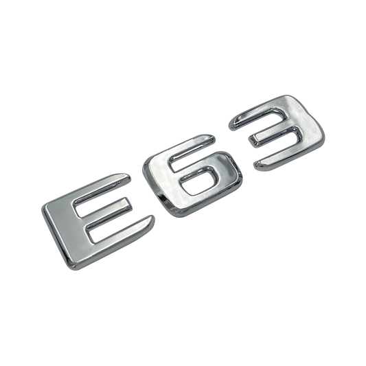 Chrome Mercedes E63 Emblem