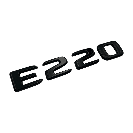 Sort Mercedes E220 Emblem