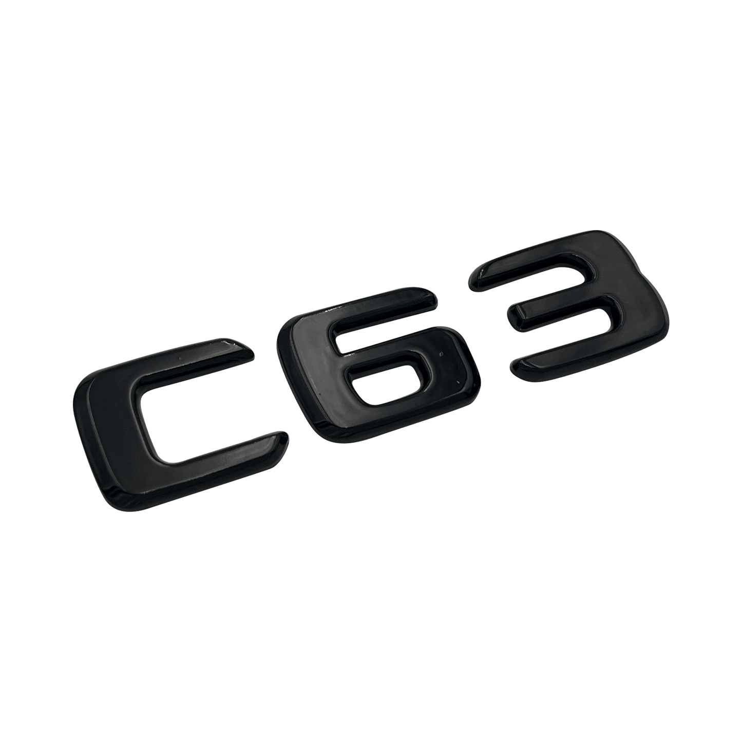 Sort Mercedes C63 Emblem