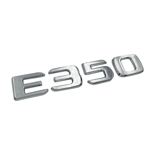 Chrome Mercedes E350 Emblem