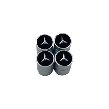 4 stk. Chrome Mercedes Benz Ventilhætter
