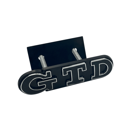 Sort VW GTD Emblem foran