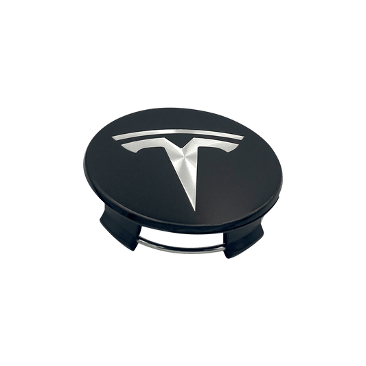 4 stk. Sorte Tesla Centerkapsler 57mm
