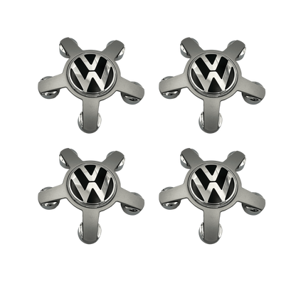 4 Stk. Chrome VW Centerkapsler 135mm