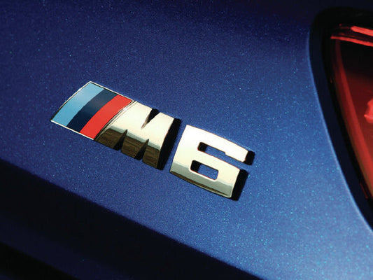 Chrome BMW M6 Bag Emblem