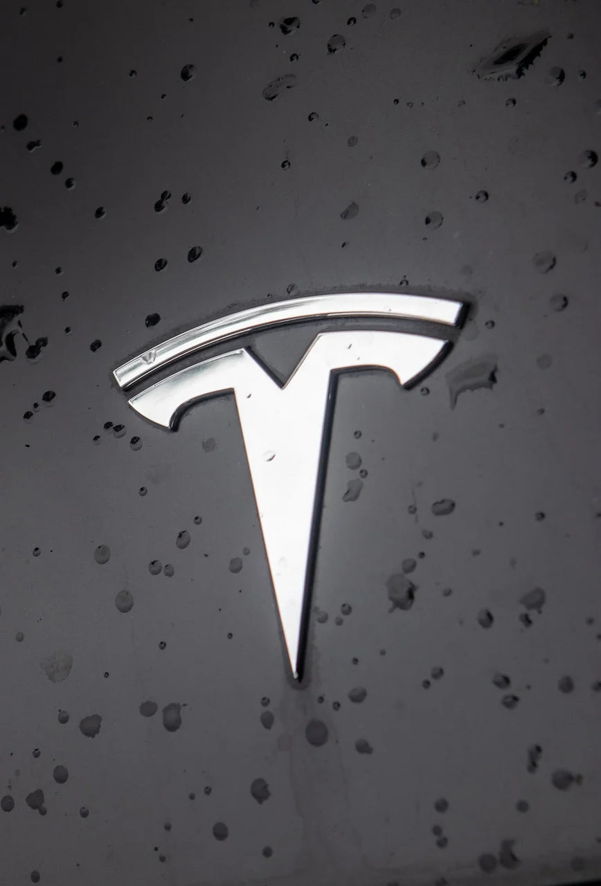 3 Stk. Chrome Tesla Model S Logo Sæt
